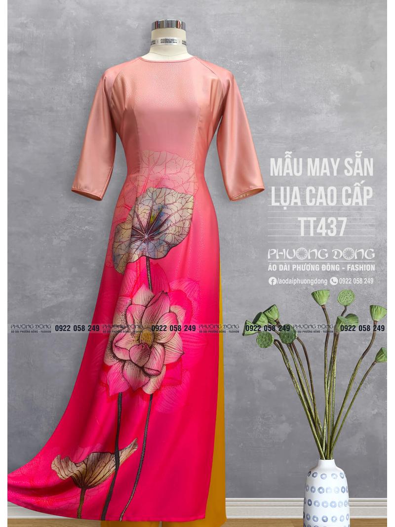 Áo Dài Truyền Thống Lụa Cao Cấp TT437